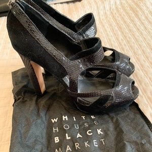 White House Black Market Black Heels